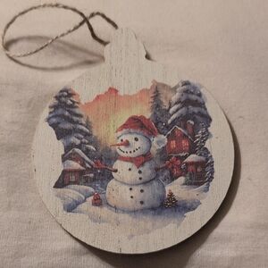 Festive Snowman Holiday Ornament